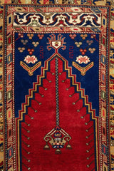 Vintage Turkish Wool Prayer Rug 4x6 Rugistan