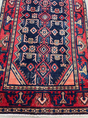 Antique Vegetable Dye Malayer Persian Runner Rug 3x10’4” Rugistan