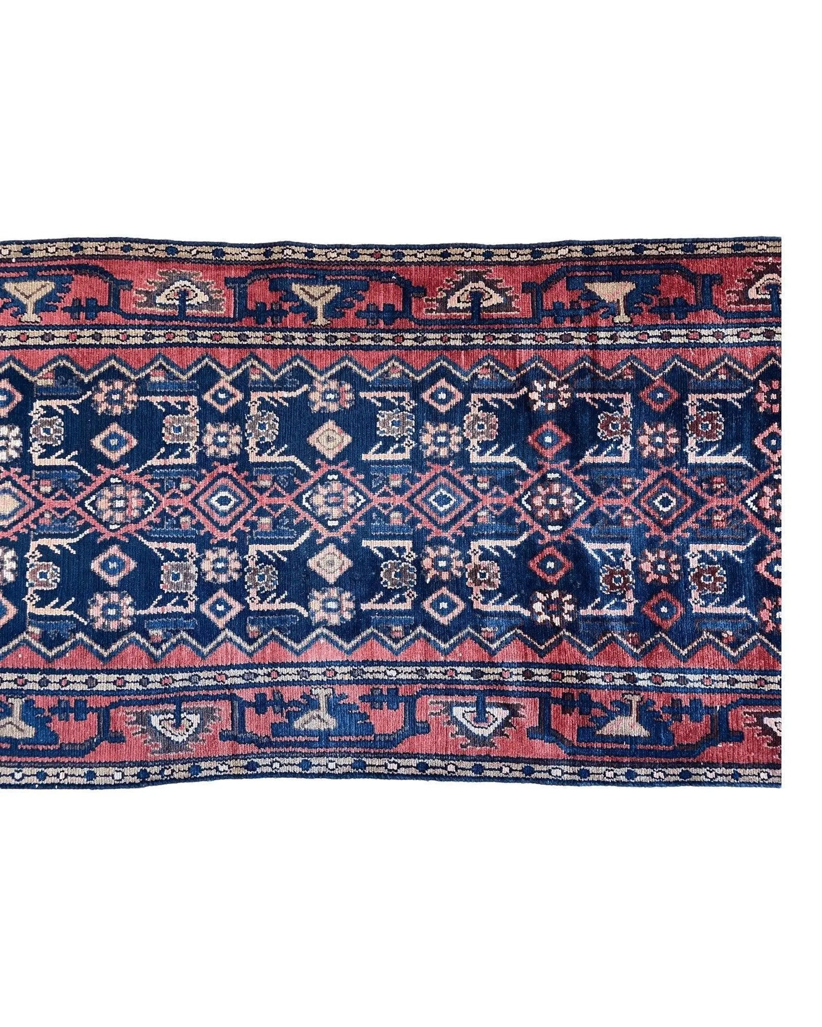 Antique Vegetable Dye Malayer Persian Runner Rug 3x10’4” Rugistan