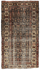 Antique Worn Late 19th Century Persian Rug 3’3” x 6’ Rugistan
