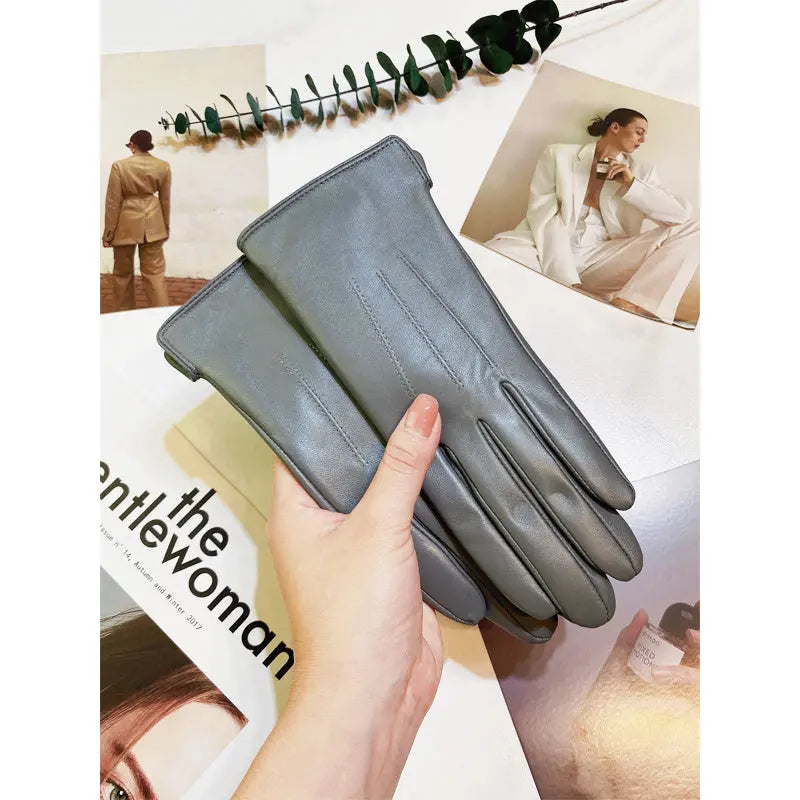 Sheepskin Gloves For Women In Winter Family Shopolf