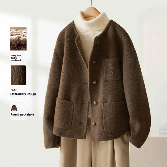 Reversible Woolen Coat Family Shopolf