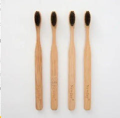 Natural Pure Bamboo Toothbrush Family Shopolf