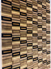 Beautifull Hand Knotted Nepali Geometric Area Rug 6x9 Ft Rugistan