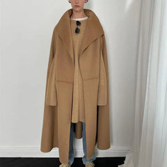 Loose Wool Coat Family Shopolf