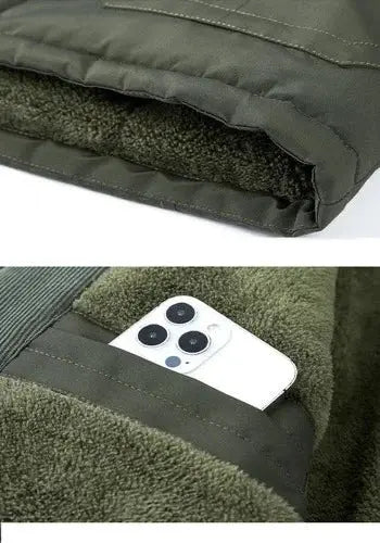 Lambswool Cotton Coat | Versatile Jacket with Lambswool Liner