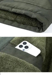 Lambswool Cotton Coat | Versatile Jacket with Lambswool Liner