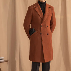 Wool Double-Breasted Overcoat Family Shopolf