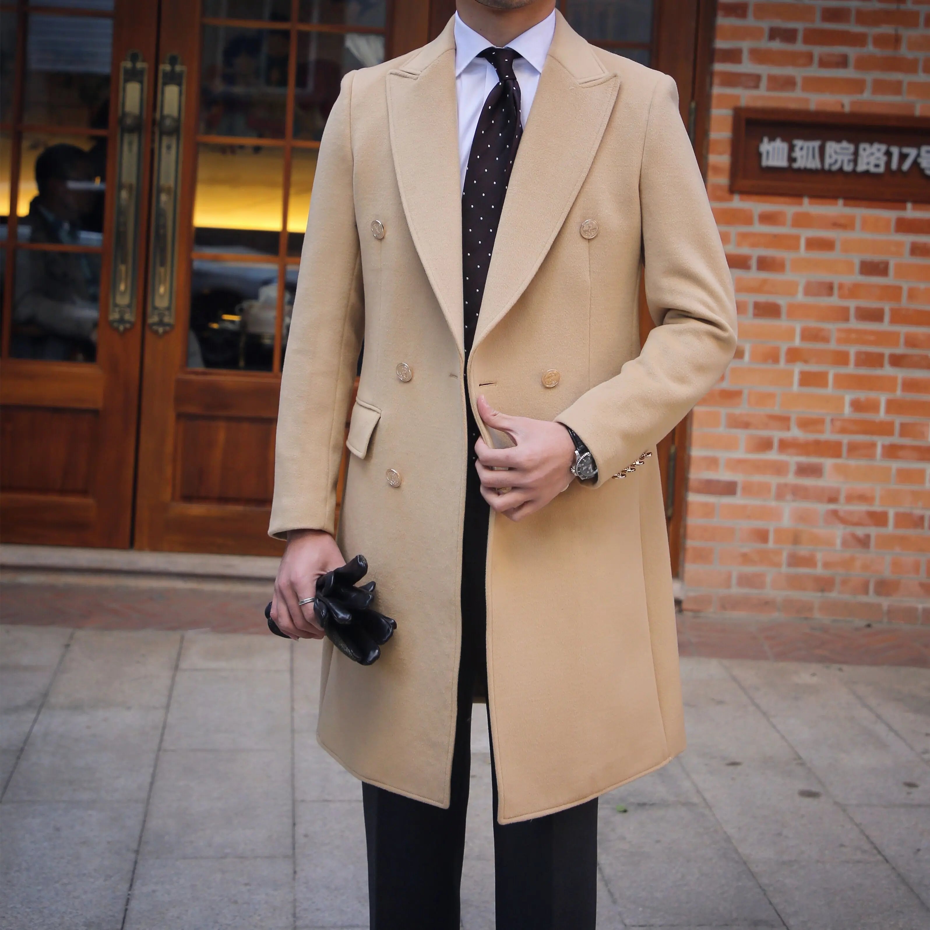 Wool Coat British Slim Fit Family Shopolf