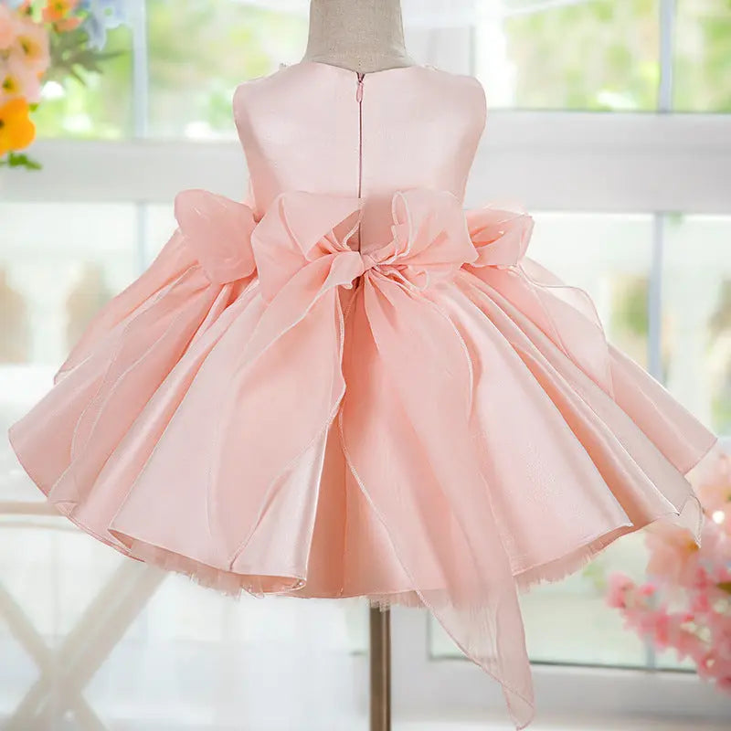 Girlish Dress With Bows Family Shopolf