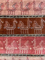 Decorative Silk Afghani Rug mid 20th Century 3’10”X5’10” Rugistan