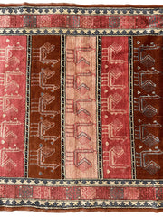 Decorative Silk Afghani Rug mid 20th Century 3’10”X5’10” Rugistan