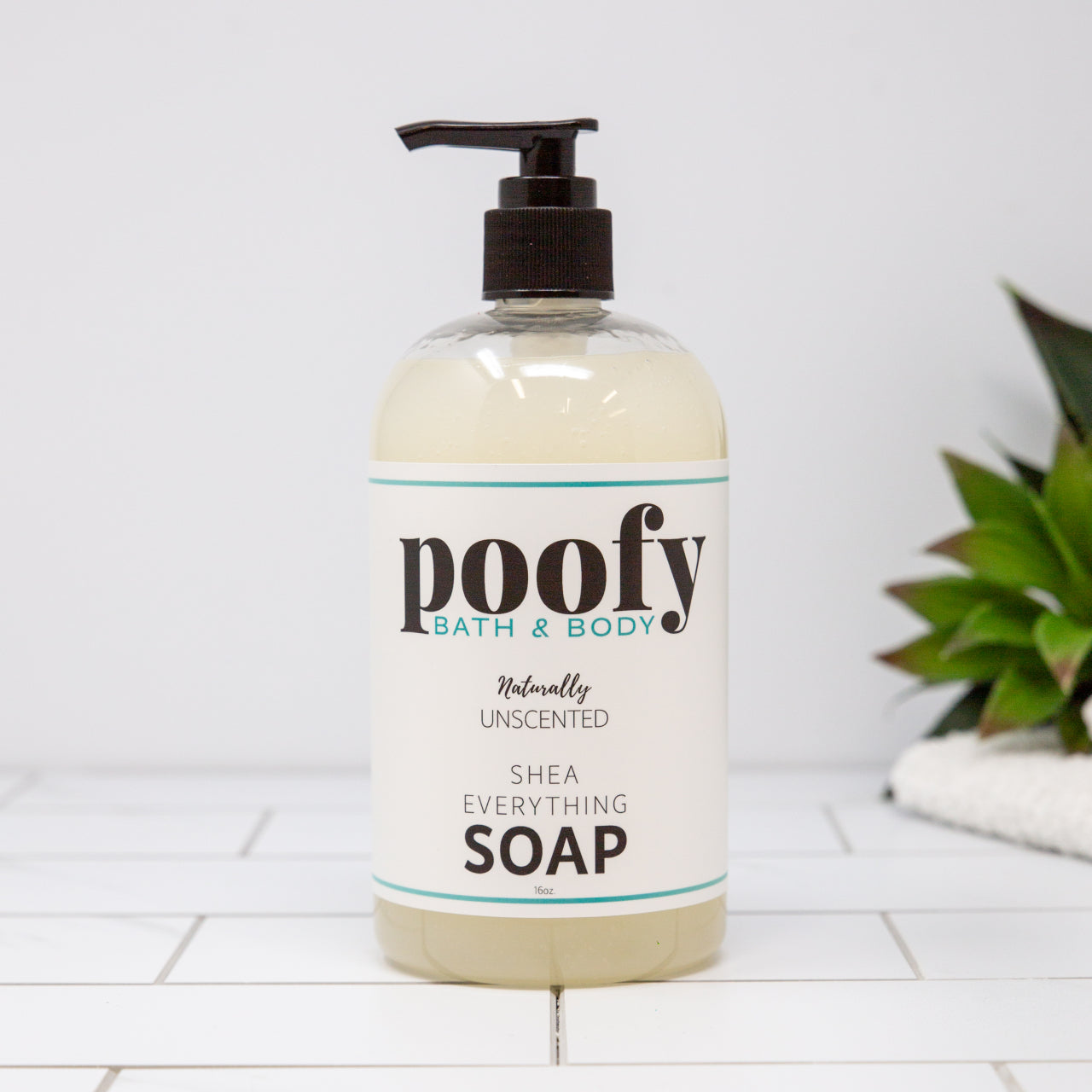 Naturally Unscented SHEA Everything Soap Poofy Organics