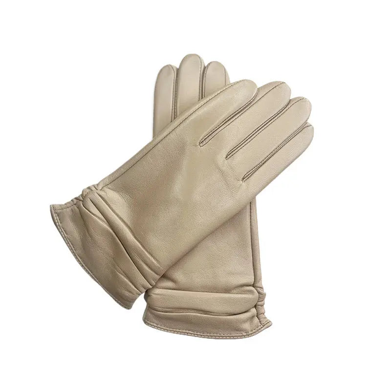 Women's sheepskin gloves Family Shopolf
