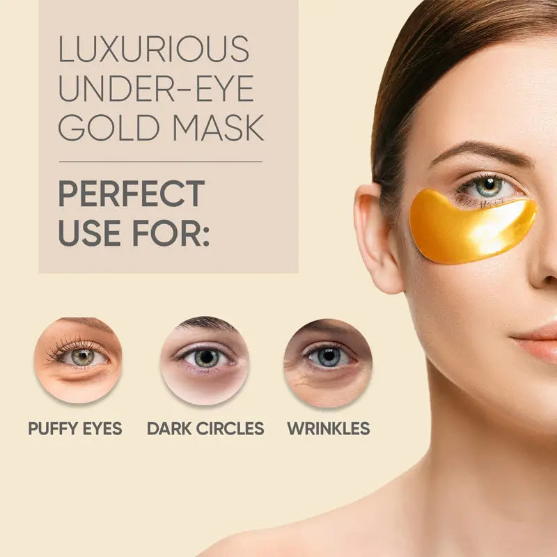 24K Gold Eye Patches for Under-Eye Care Family Shopolf