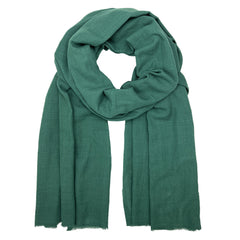 Green scarf on a white background