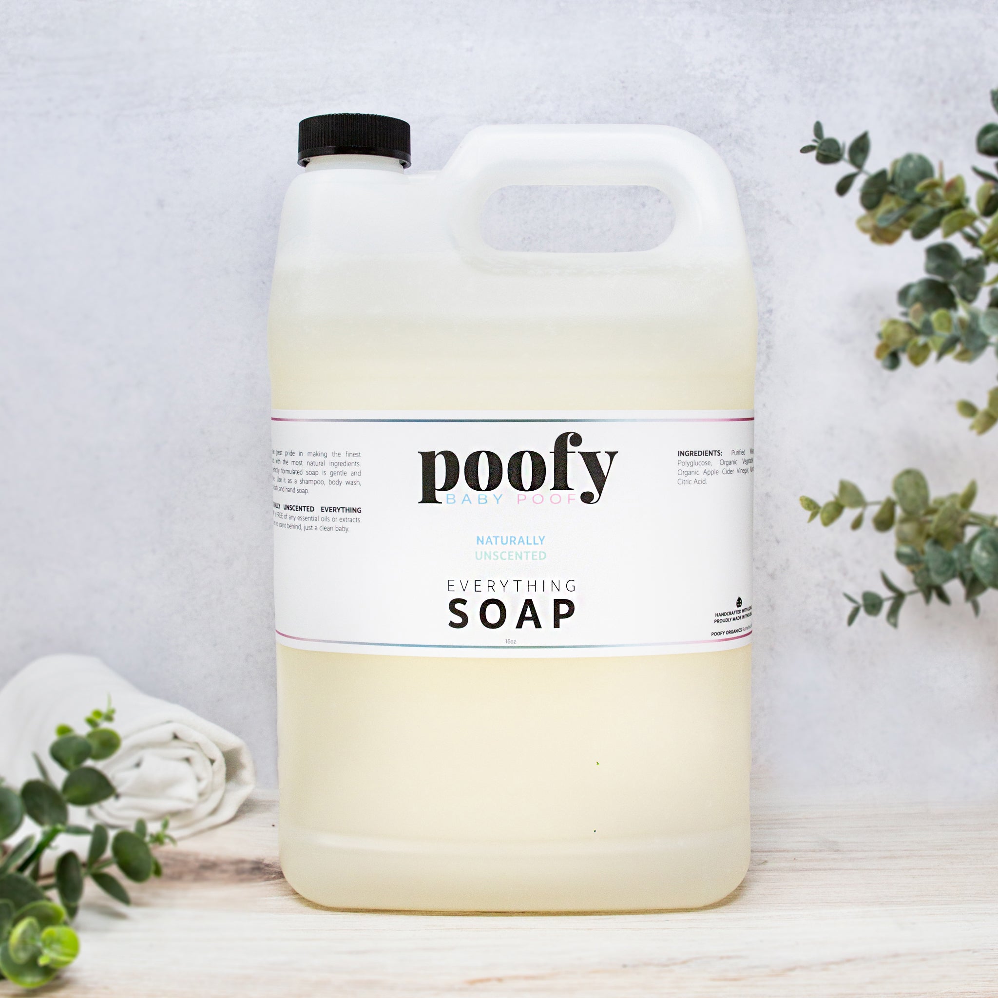 Everything Soap GALLON Poofy Organics