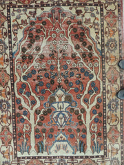 Exquisite Distressed Fine Persian Area Rug 5x7 Ft Rugistan