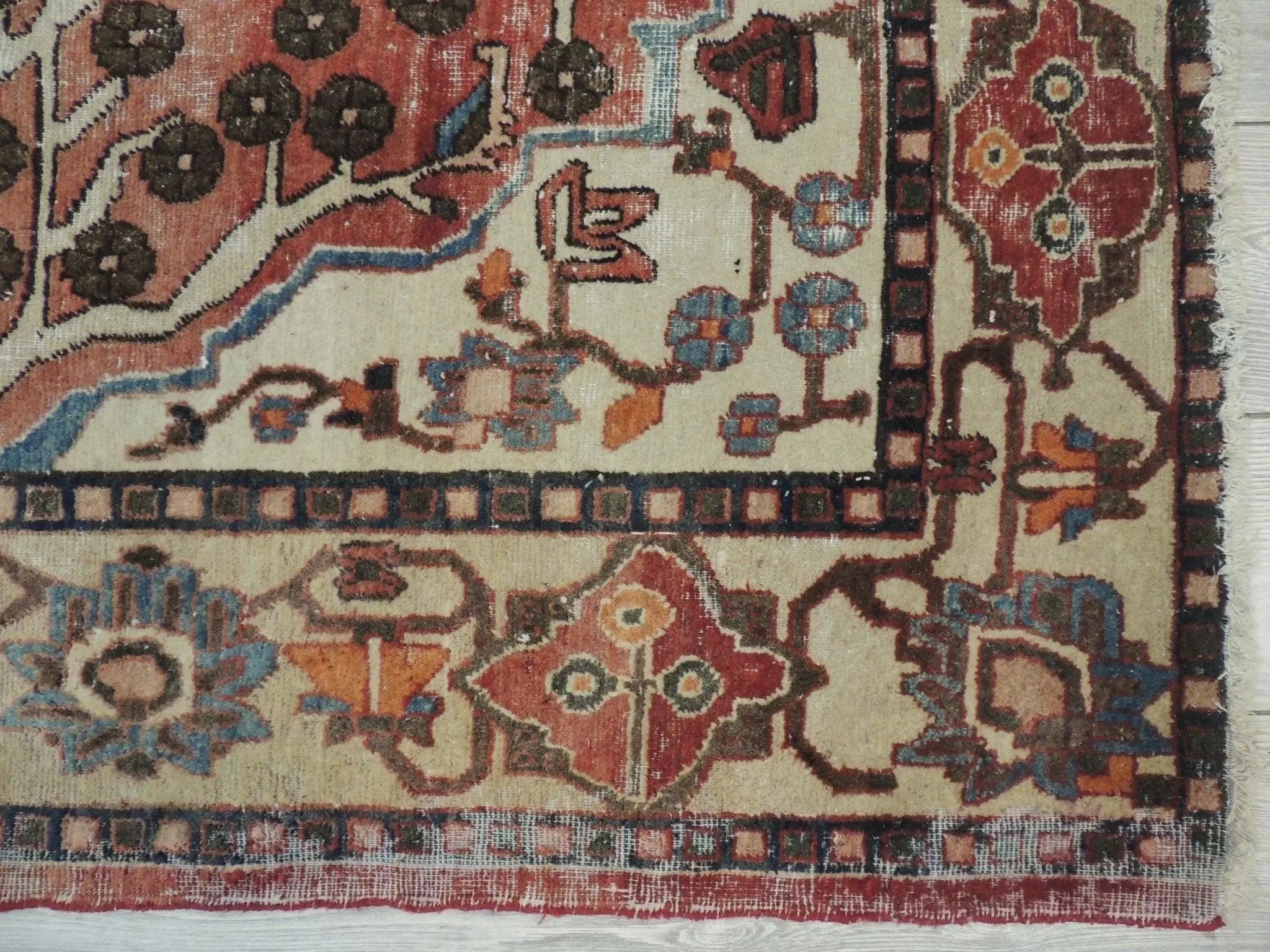 Exquisite Distressed Fine Persian Area Rug 5x7 Ft Rugistan