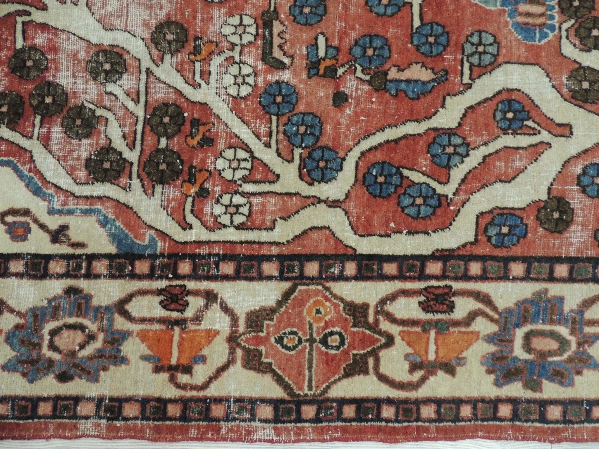 Exquisite Distressed Fine Persian Area Rug 5x7 Ft Rugistan