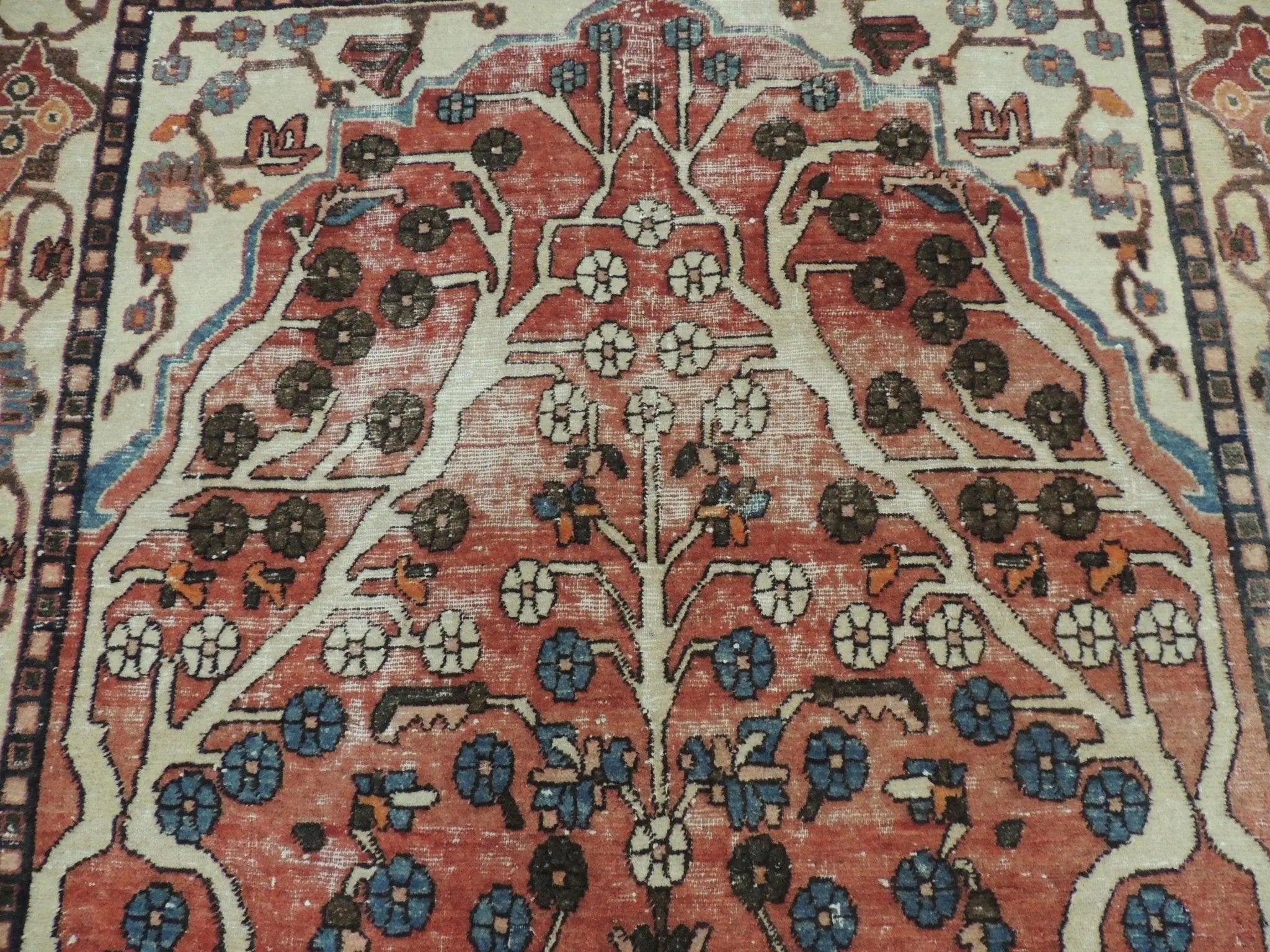 Exquisite Distressed Fine Persian Area Rug 5x7 Ft Rugistan