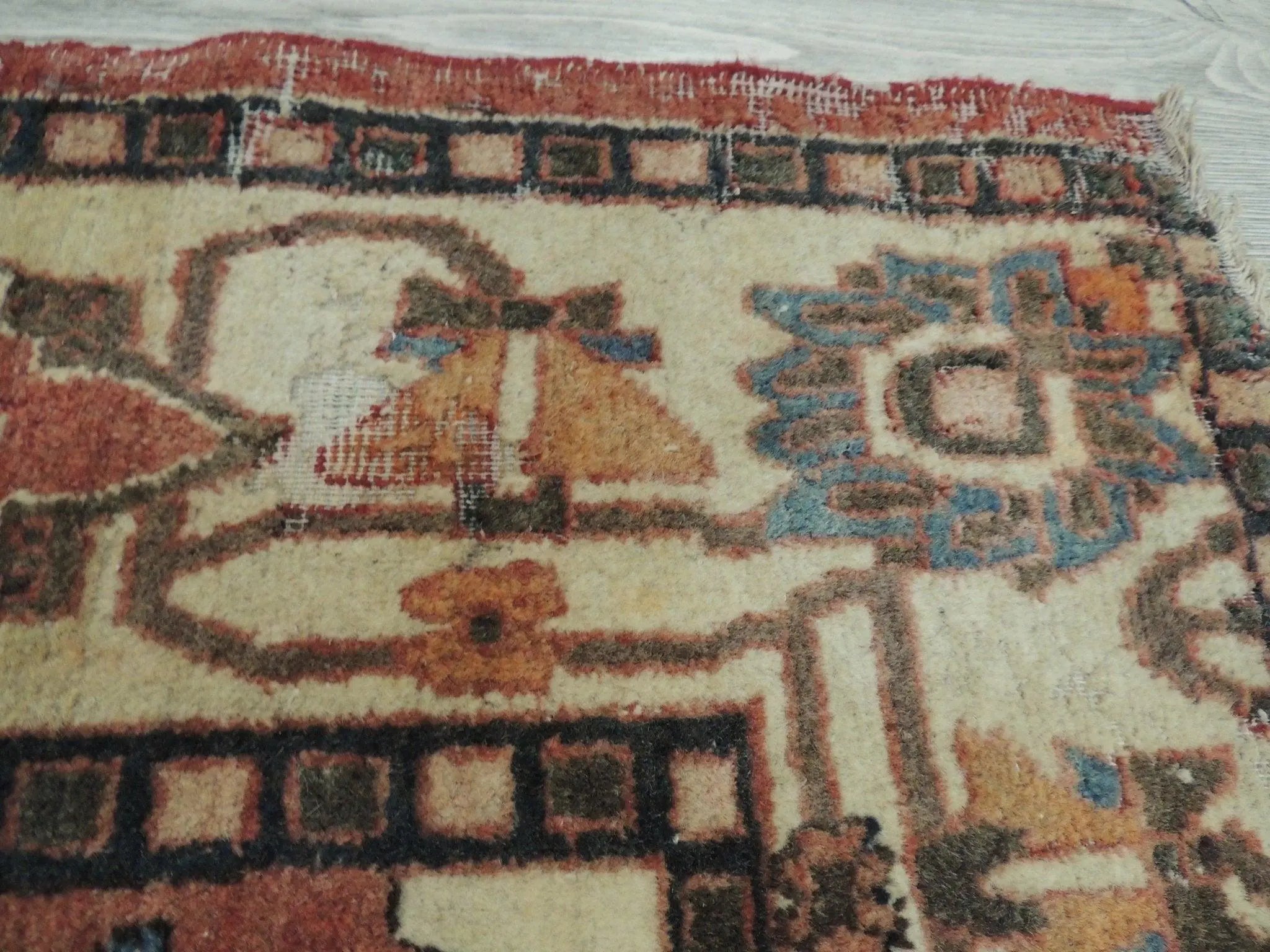 Exquisite Distressed Fine Persian Area Rug 5x7 Ft Rugistan