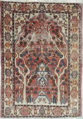 Exquisite Distressed Fine Persian Area Rug 5x7 Ft Rugistan