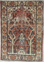 Exquisite Distressed Fine Persian Area Rug 5x7 Ft Rugistan