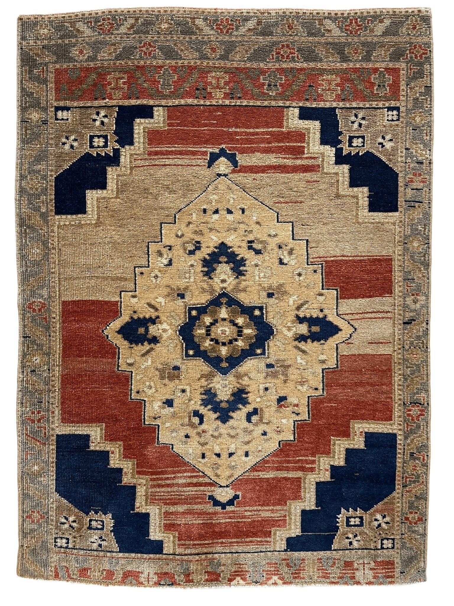 Exquisite handmade oushak rug 3'7''x5' Rugistan