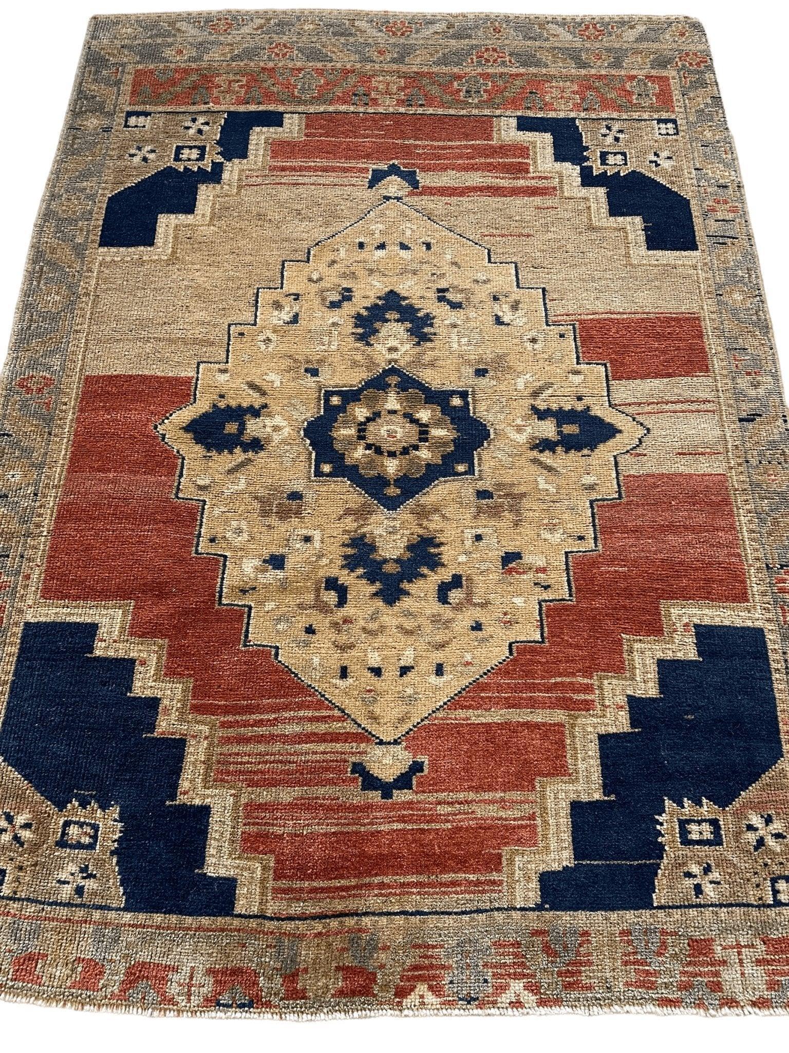 Exquisite handmade oushak rug 3'7''x5' Rugistan