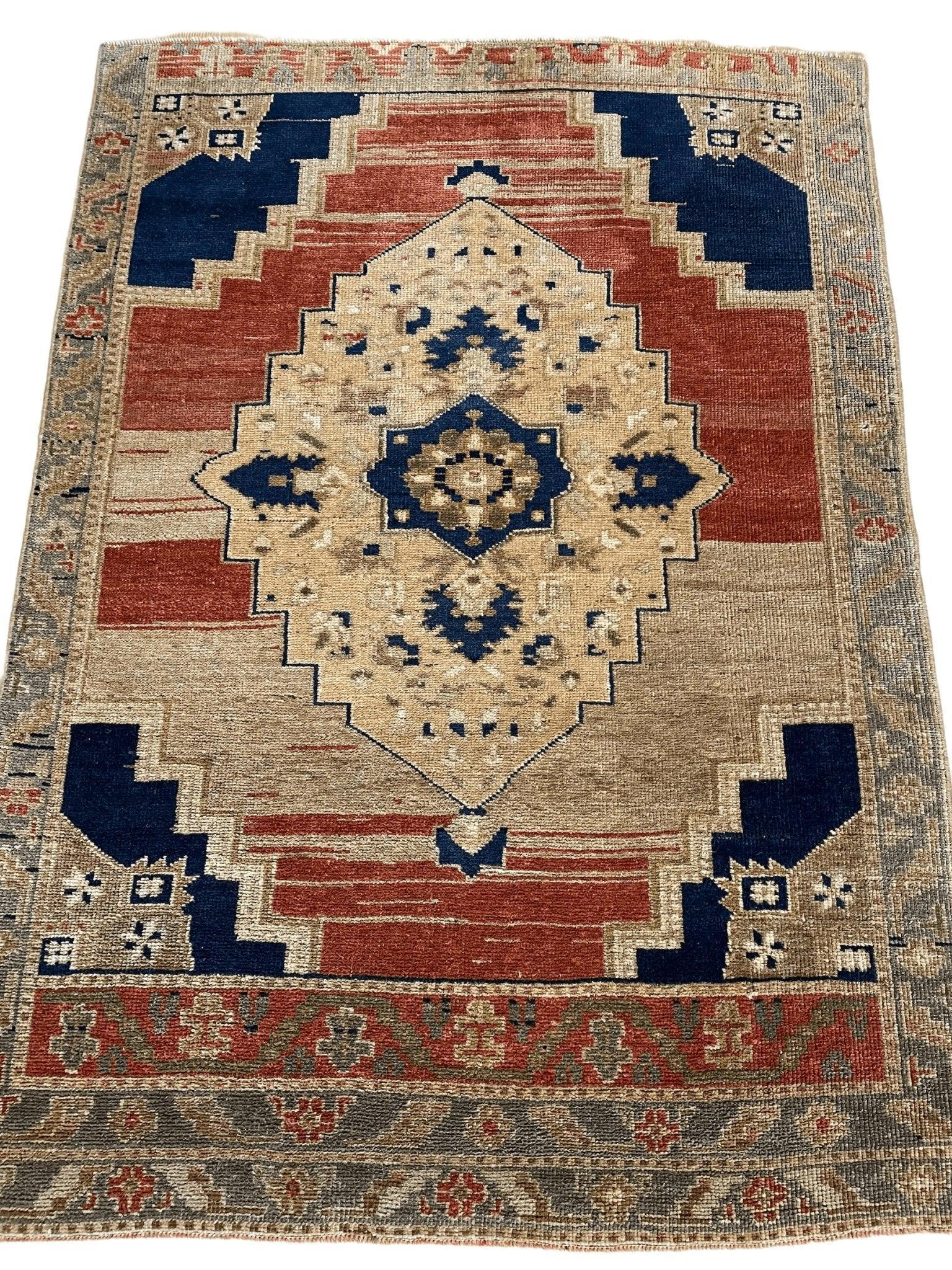 Exquisite handmade oushak rug 3'7''x5' Rugistan