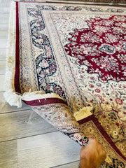 Exquisite Mint Hand-Knotted Peshawar Oriental Wool Rug – 9' x 12' Rugistan