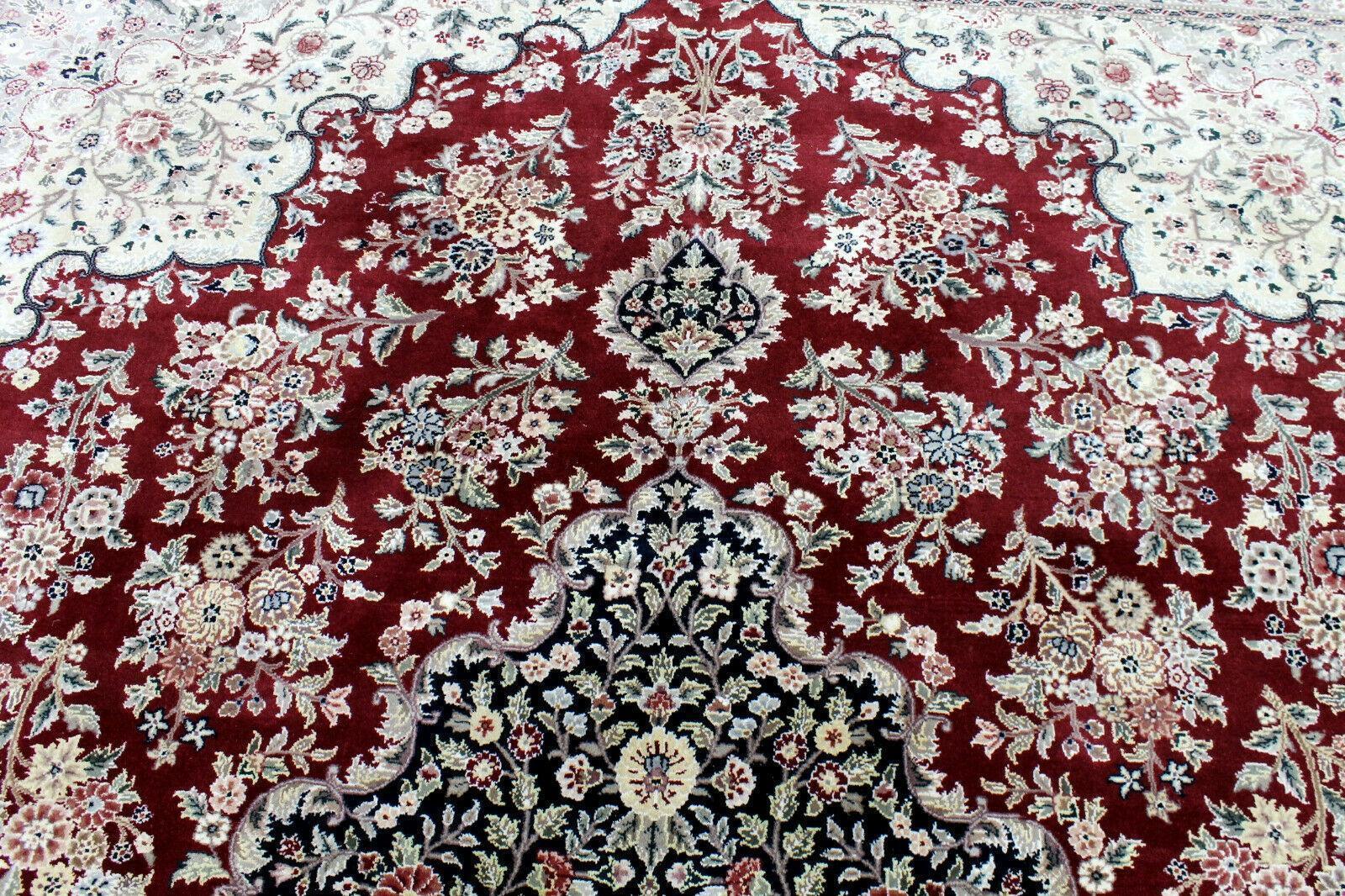 Exquisite Mint Hand-Knotted Peshawar Oriental Wool Rug – 9' x 12' Rugistan