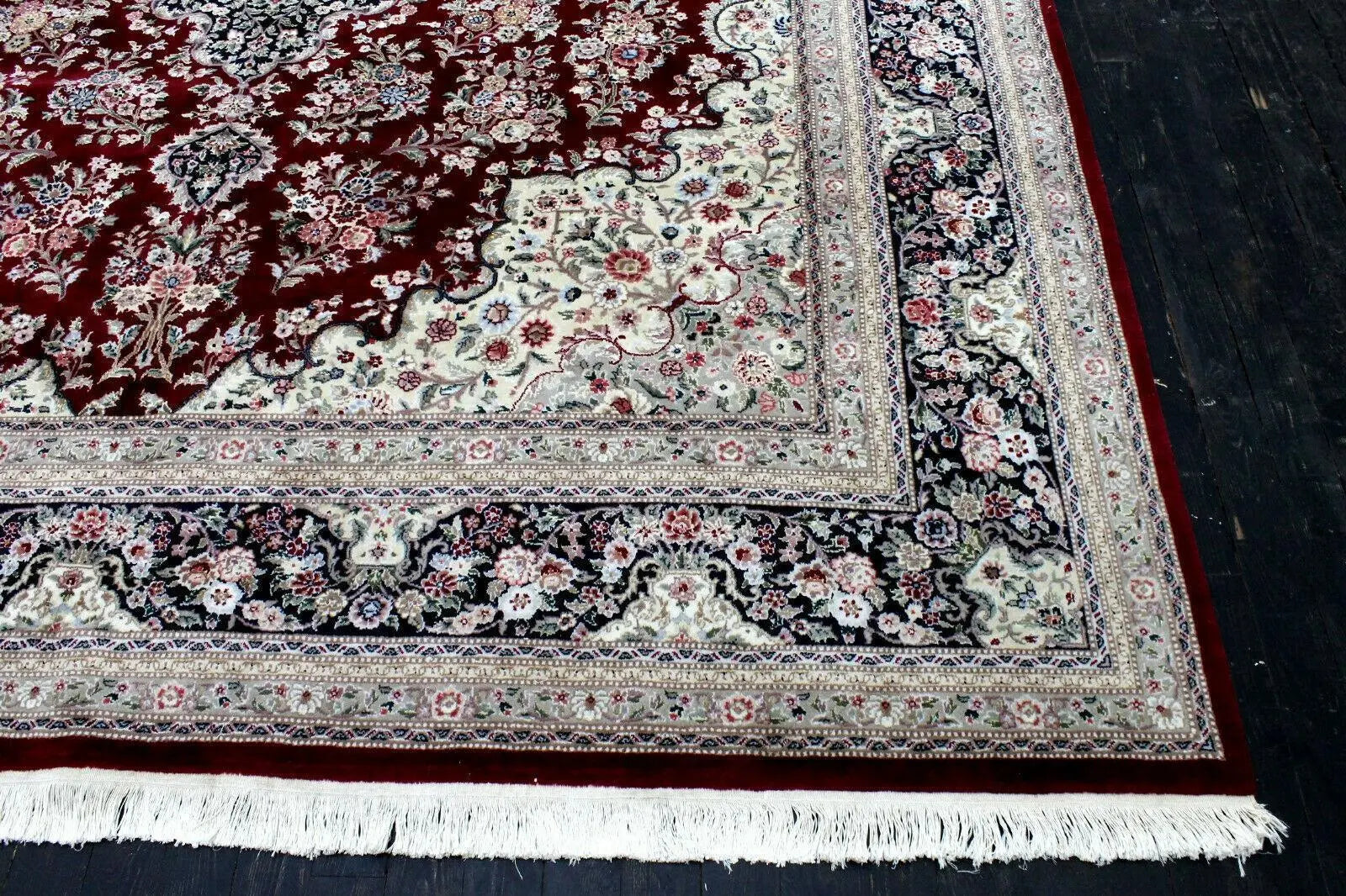Exquisite Mint Hand-Knotted Peshawar Oriental Wool Rug – 9' x 12' Rugistan