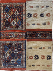 Exquisite Persian Qashqai Nomadic Vintage Khorjin ‘Saddle bag’ Rugistan