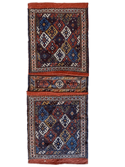 Exquisite Persian Qashqai Nomadic Vintage Khorjin ‘Saddle bag’ Rugistan