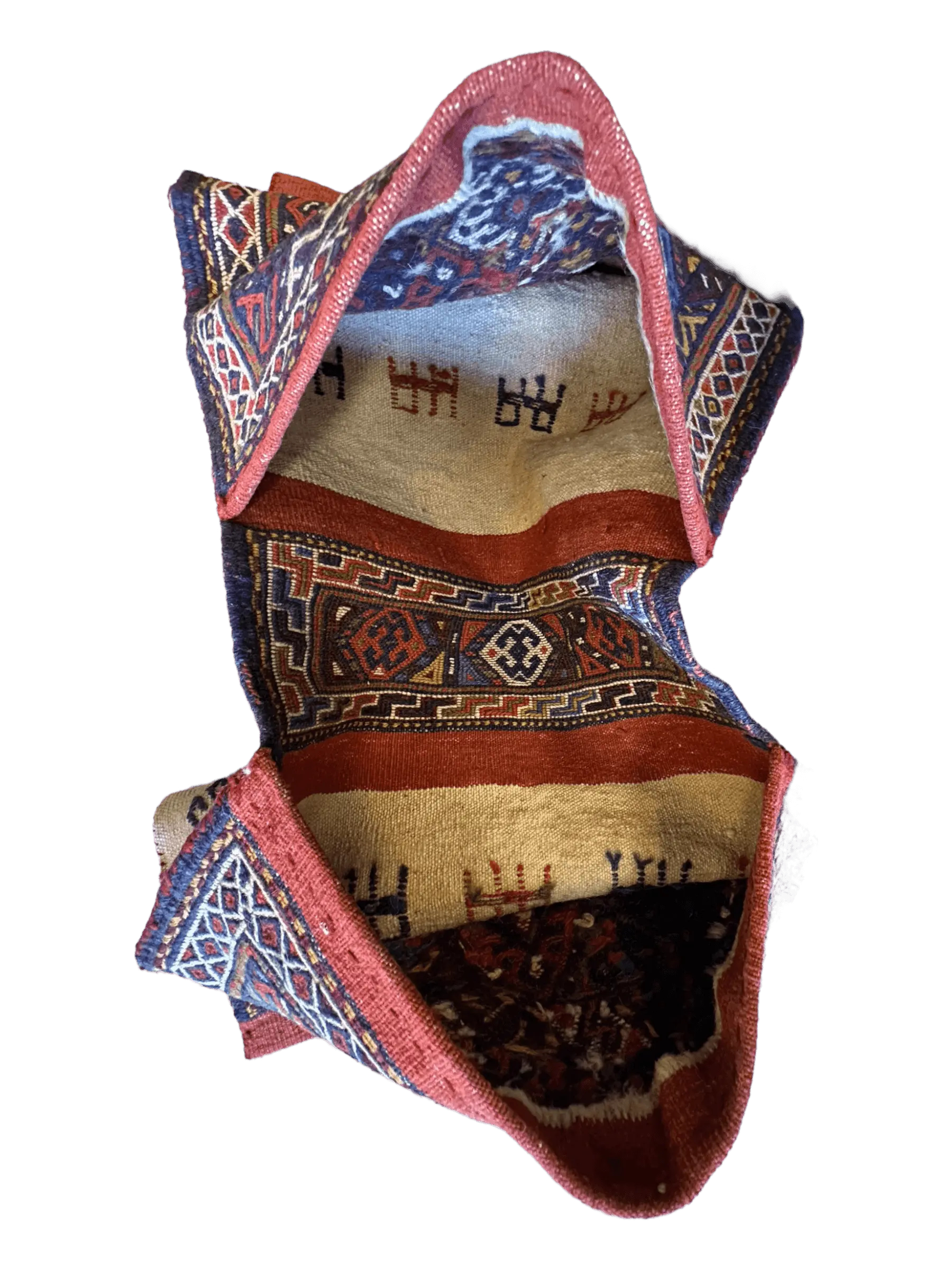 Exquisite Persian Qashqai Nomadic Vintage Khorjin ‘Saddle bag’ Rugistan