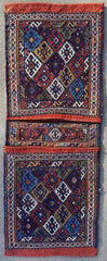 Exquisite Persian Qashqai Nomadic Vintage Khorjin ‘Saddle bag’ Rugistan