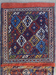 Exquisite Persian Qashqai Nomadic Vintage Khorjin ‘Saddle bag’ Rugistan