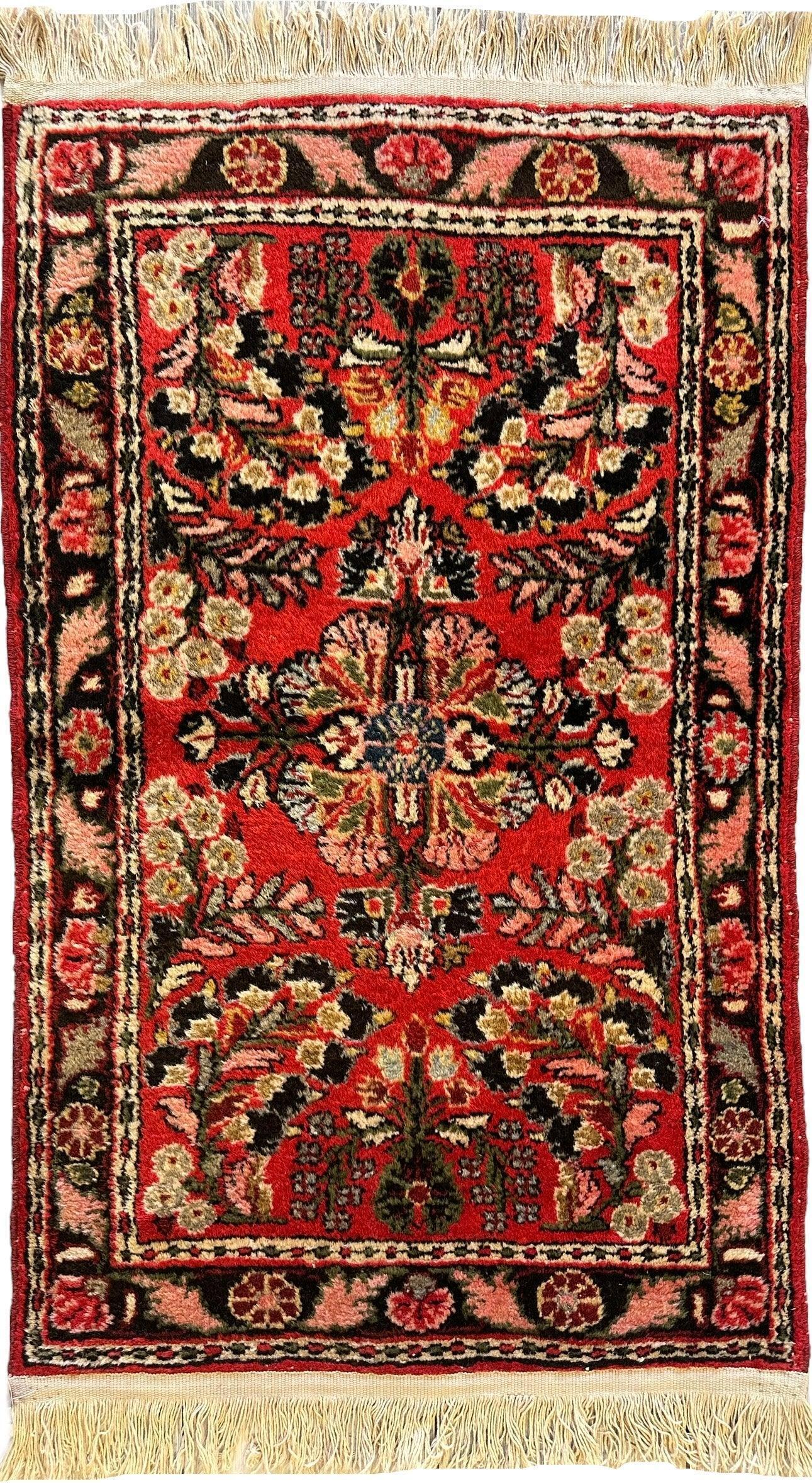 Exquisite Small Sarouk Rug 1'10''x3 Ft Rugistan