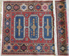 Exquisite Vintage Hand Knotted Soumak Area Rug 6x4 Ft Rugistan