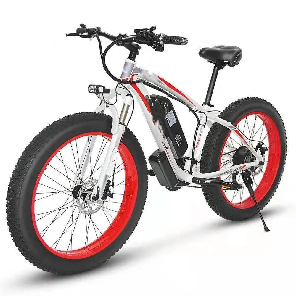 350W Electric Mountain Bike – 26 inch Snow Fat Tires, 60 km Range Family Shopolf