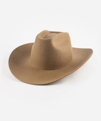Brown cowboy hat on a white background