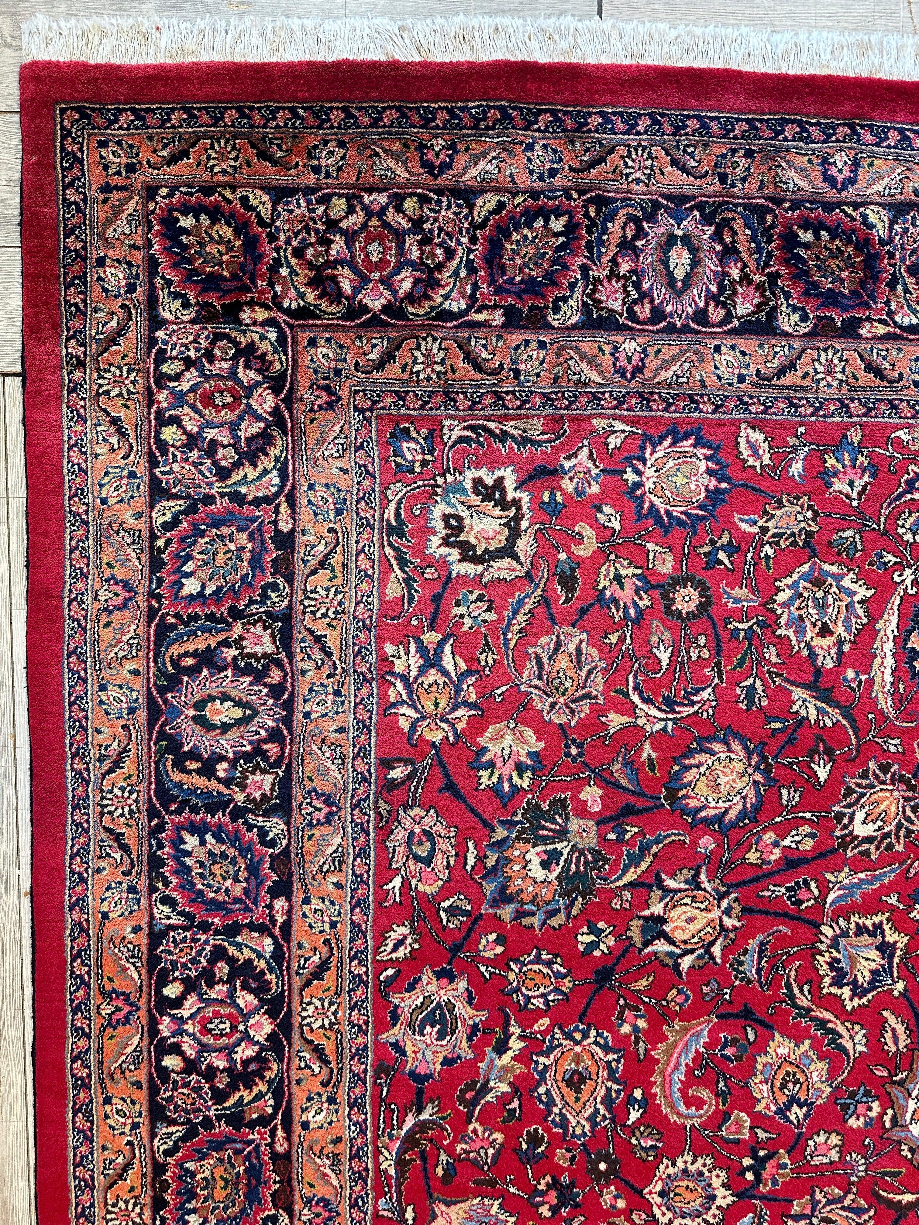 Fine Allover Persian Mashhad Rug 8’2”x11’6” Rugistan