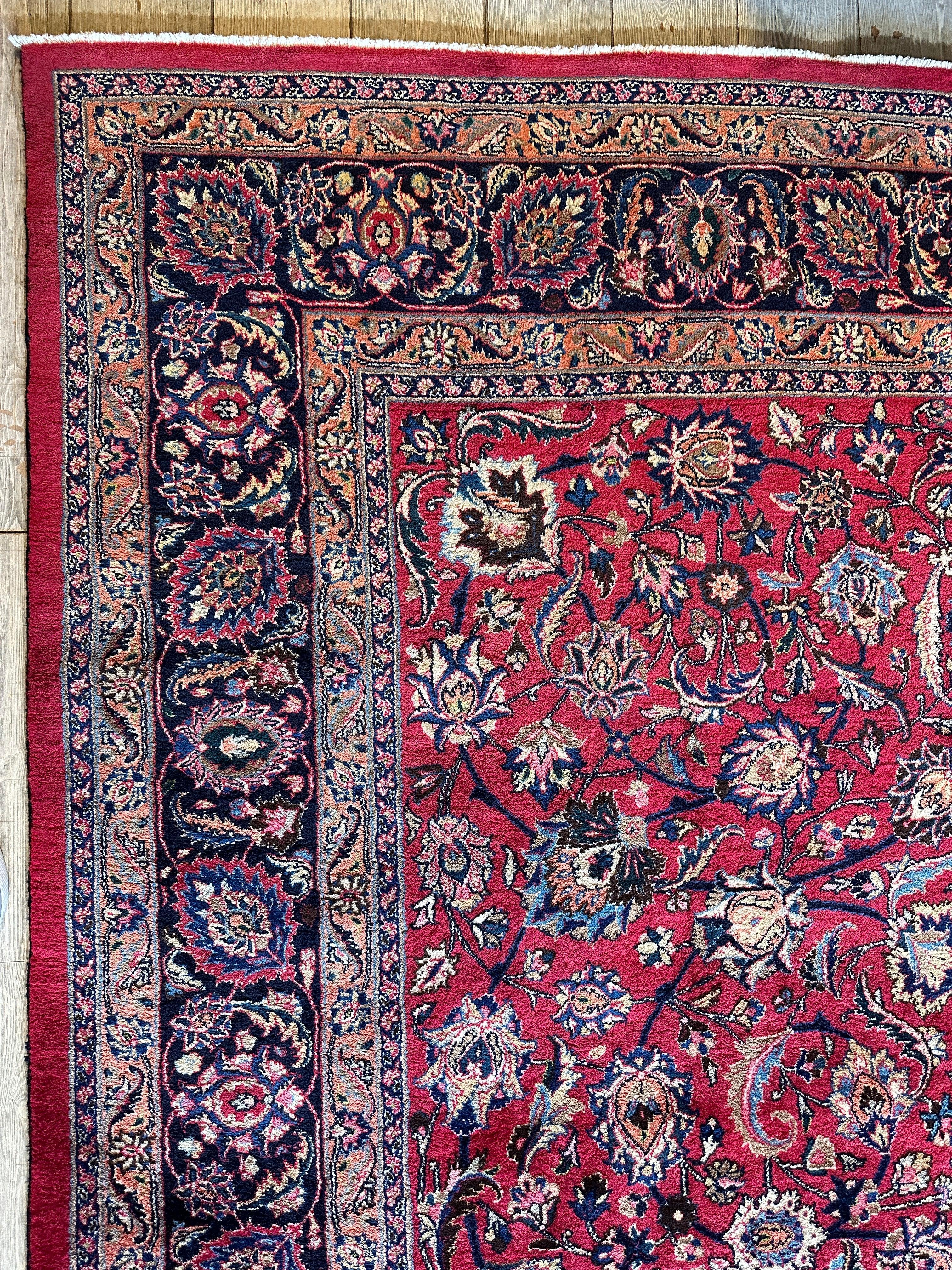 Fine Allover Persian Mashhad Rug 8’2”x11’6” Rugistan