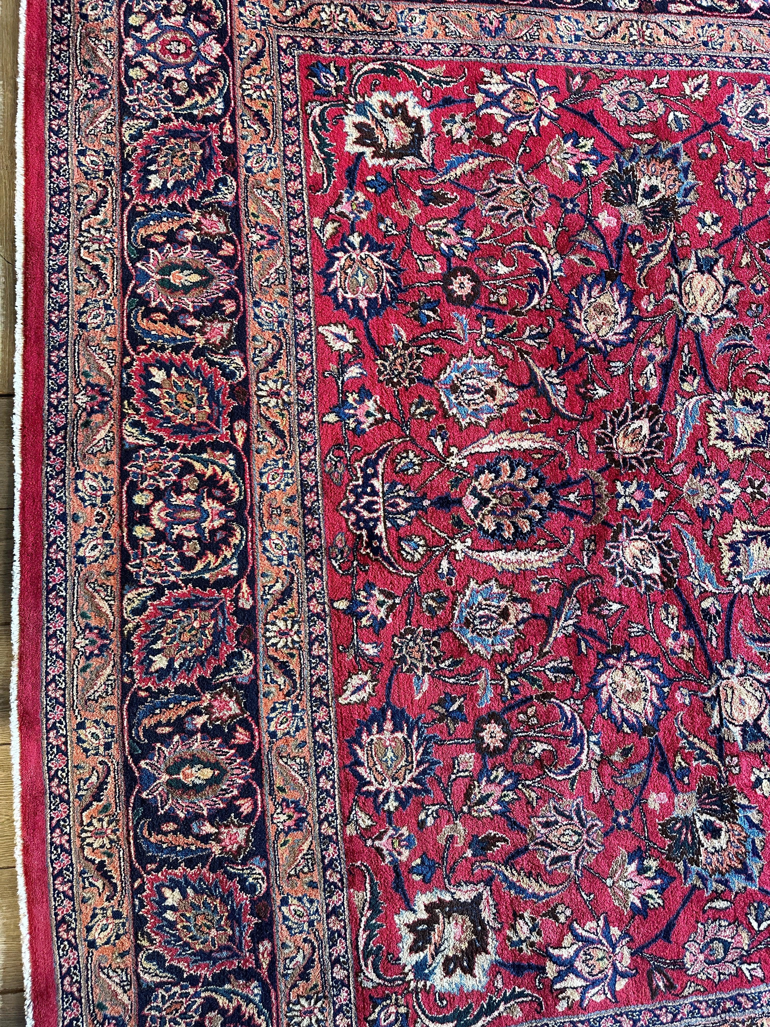 Fine Allover Persian Mashhad Rug 8’2”x11’6” Rugistan