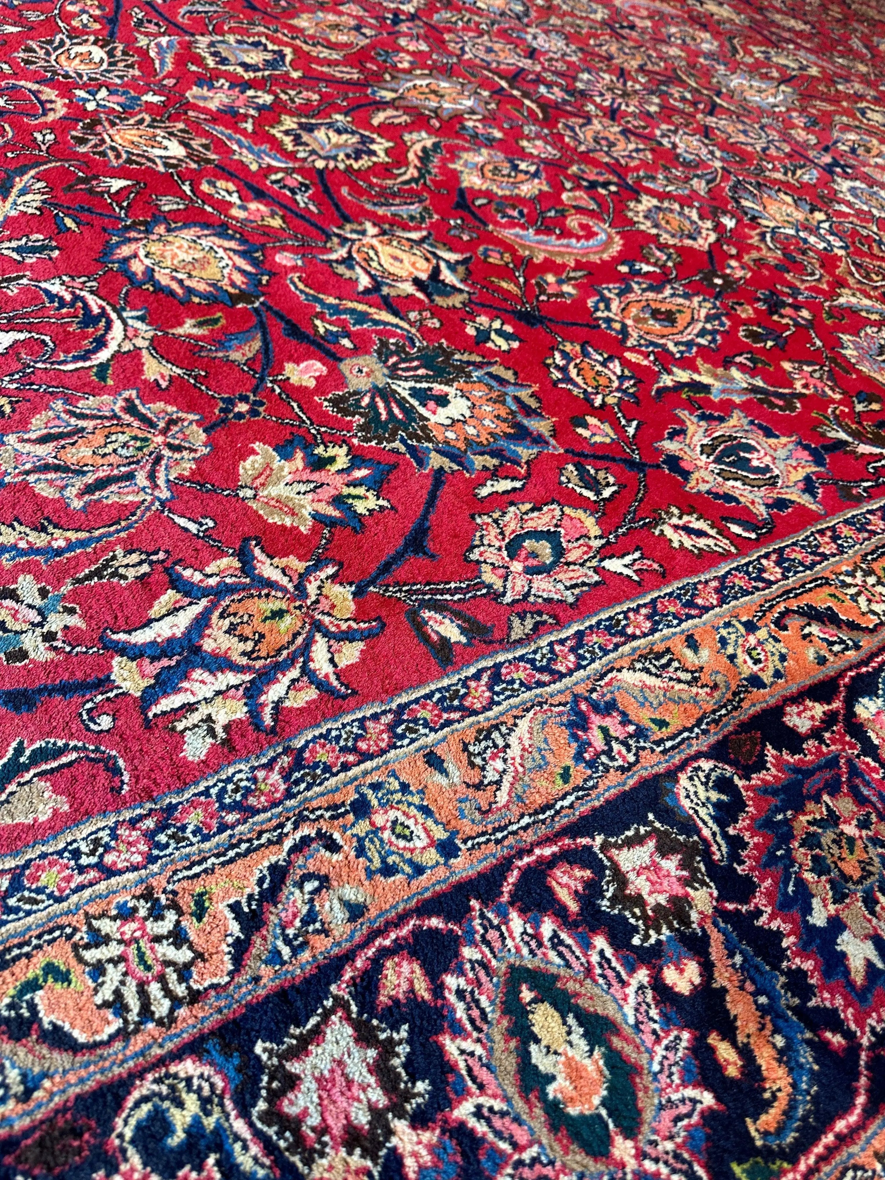 Fine Allover Persian Mashhad Rug 8’2”x11’6” Rugistan