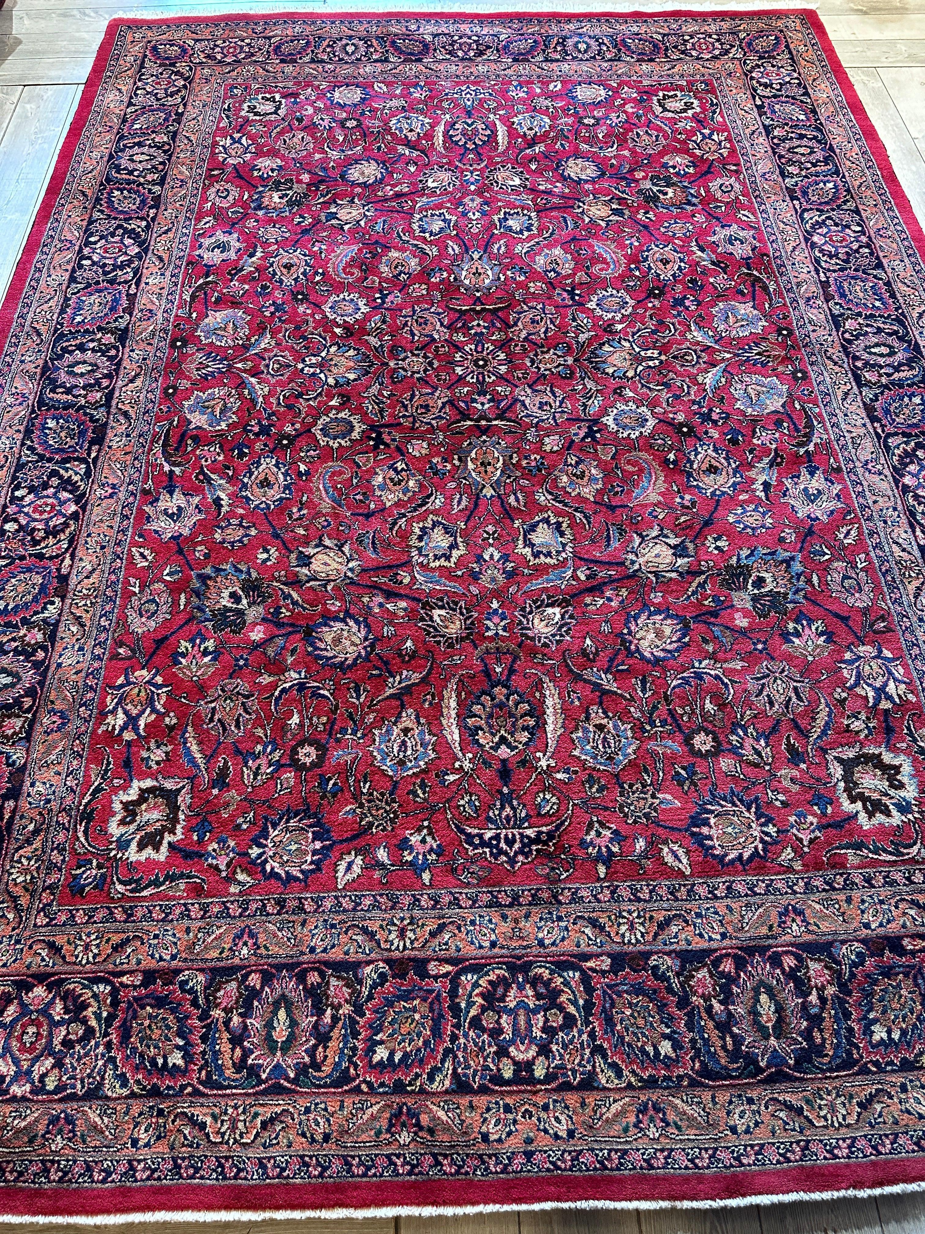 Fine Allover Persian Mashhad Rug 8’2”x11’6” Rugistan