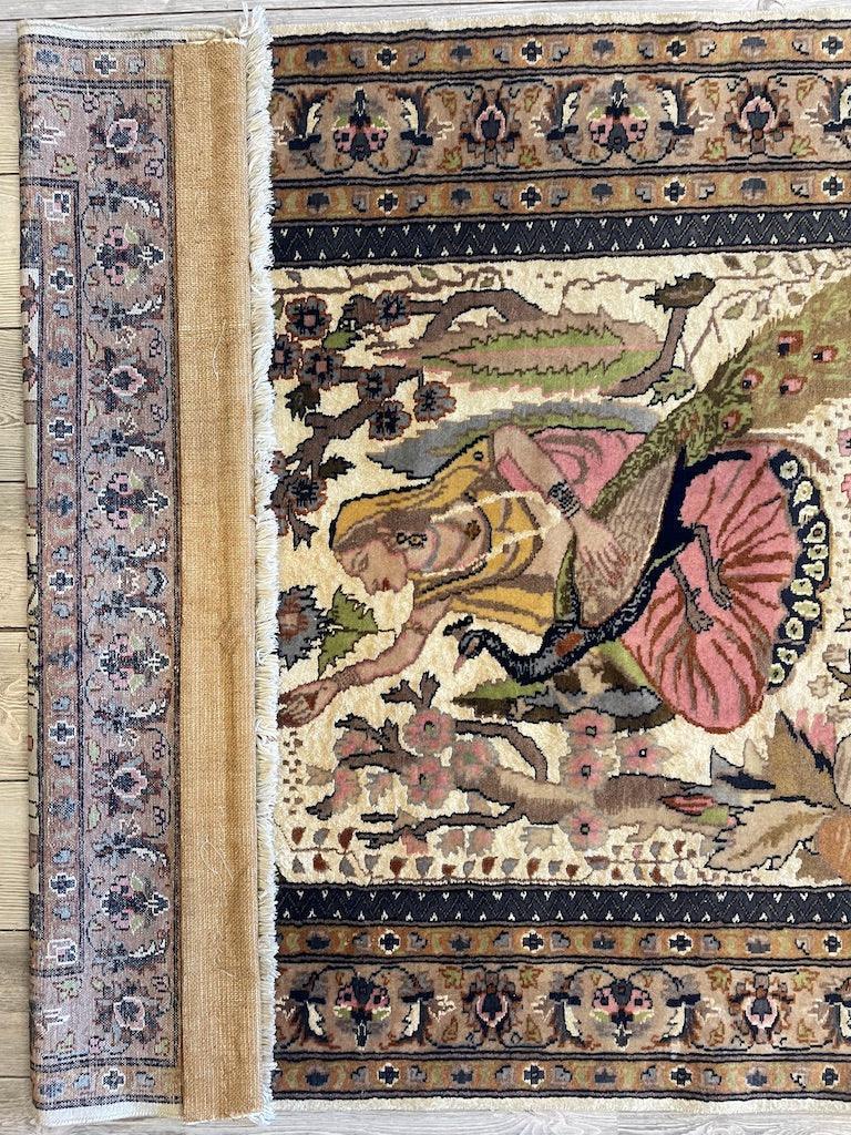 Fine Handmade Pictorial Rug 71'’ x 48'’ Rugistan