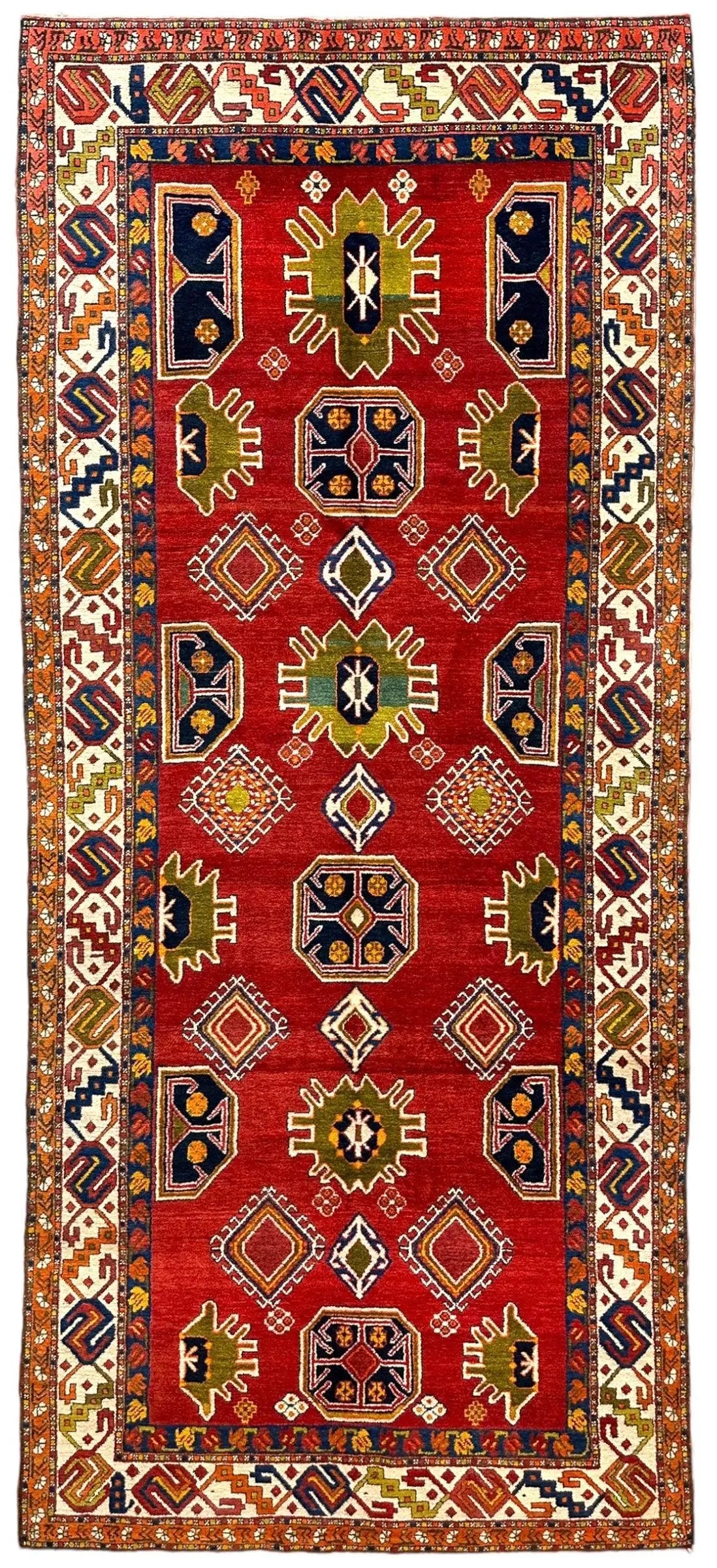 Hand-Knotted Persian Meshgin Wool Rug – 5’ x 11’ – Vintage Tribal Masterpiece Rugistan